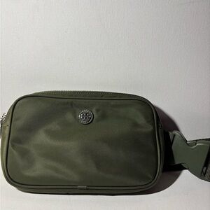 Tory Burch Dark Green Wristlet